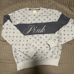 SOLD PINK Victoria's Secret Navy and Blue Bandanna Print Women's Sweater Size XS
